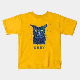 Obey the Cat Kids T-Shirt